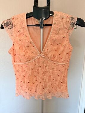 Thirty thirty Light Peach Knit Top